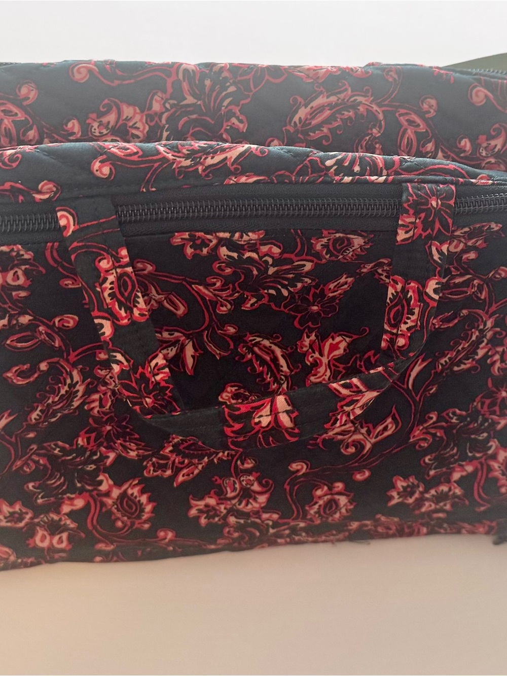Vera Bradley Ultimate Travel Case Cosmetic Makeup Victorian Vines Green - Picture 3 of 11